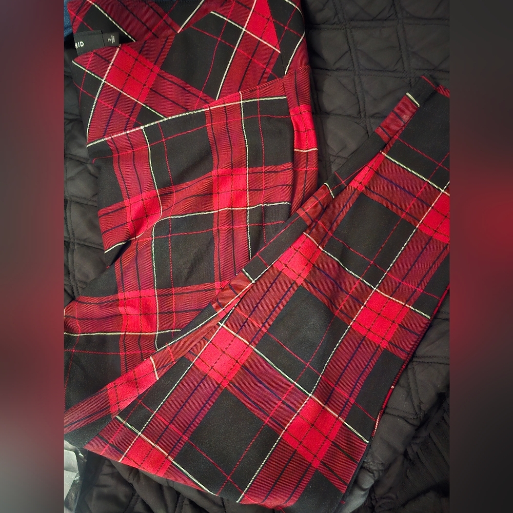 Torrid Red and Black Checkered Jacket